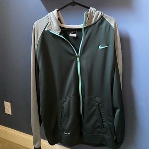 Nike zipper hoodie with pockets xxl